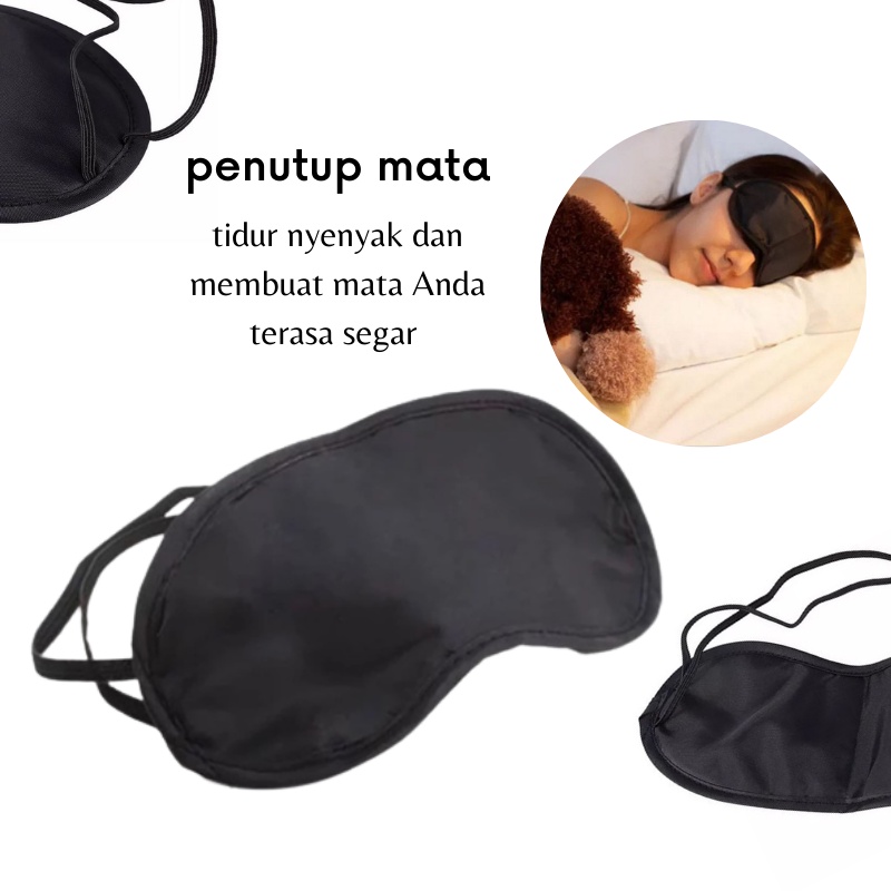 GOS -C115 -  Penutup Mata Tidur / Penutup Mata Warna Polos / Masker Penutup Mata Untuk Tidur