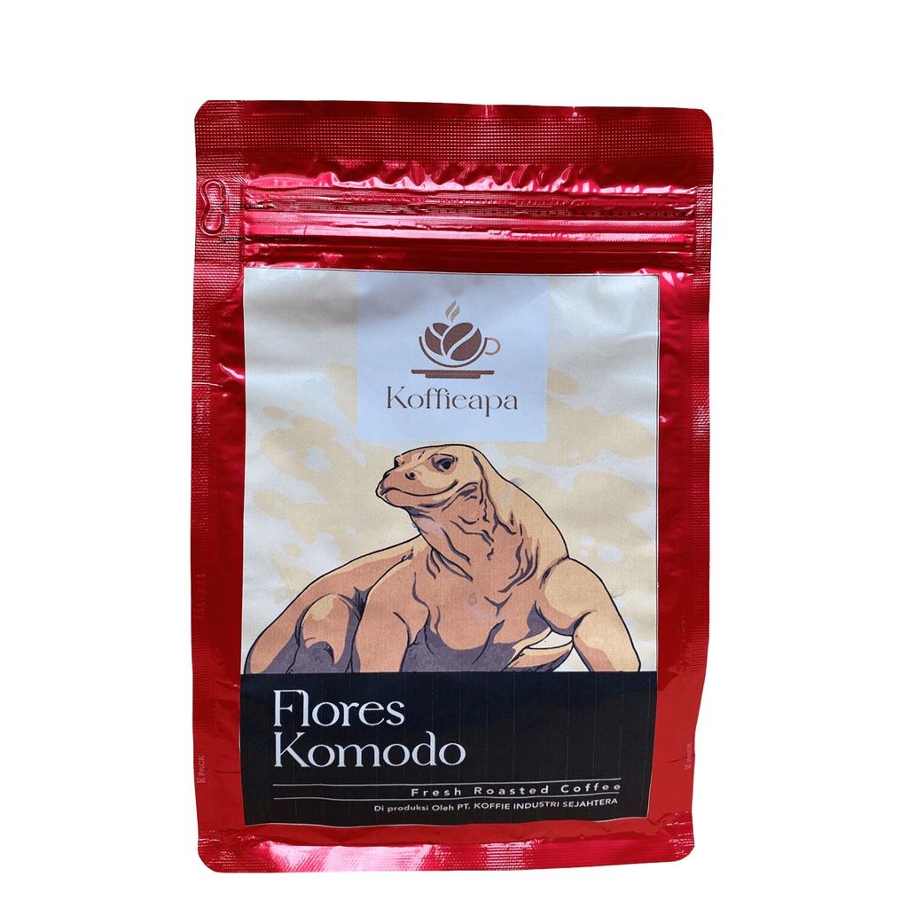 

Koffieapa Flores Komodo Arabica Robusta Kopi bubuk halus biji kopi murah 350g