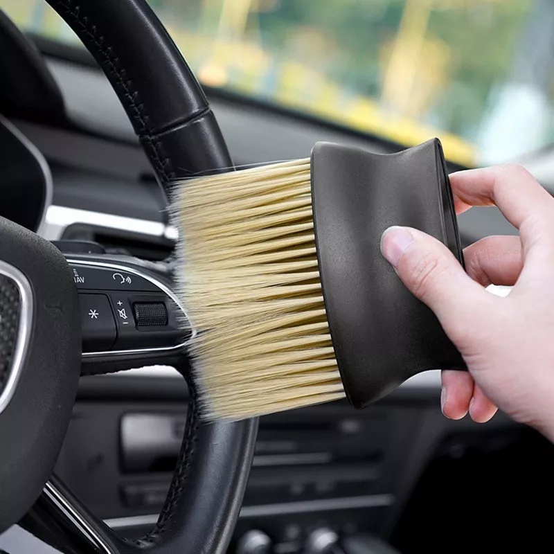 Brush Mini Nylon Car Interior Sikat Kuas Pembersih Dashboard AC Mobil