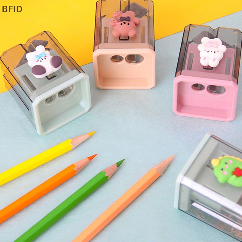 [BFID] Pengasah Pensil Kartun Lucu Kecil Dua Lubang Sharpener Pencil Kawaii Stationery [ID]