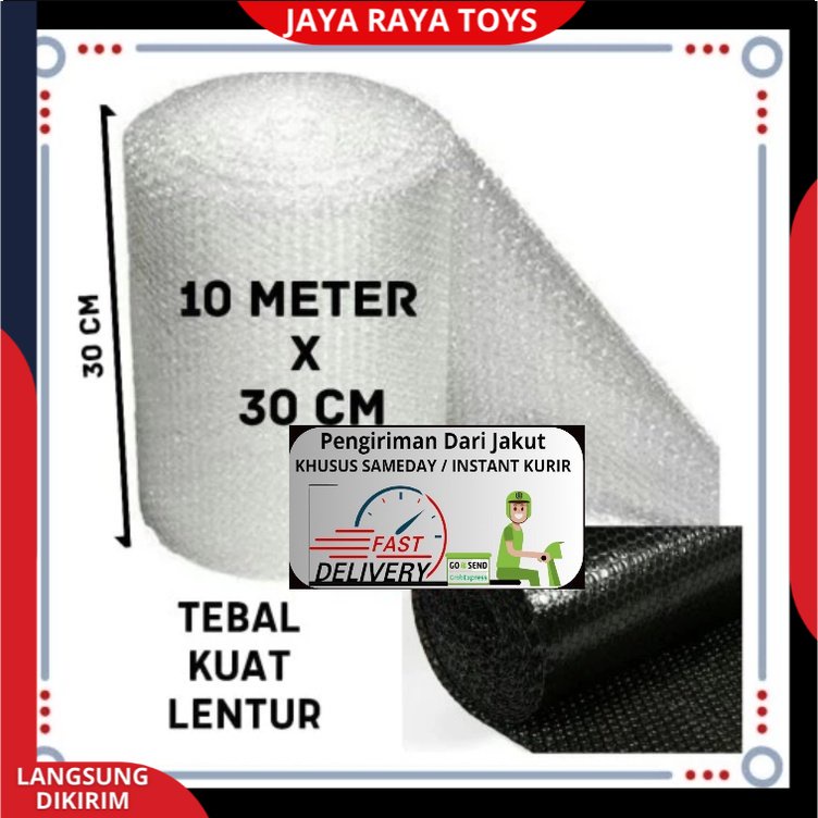 Bubble Wrap Roll 10 meter X 30cm Murah Hemat Berkualitas