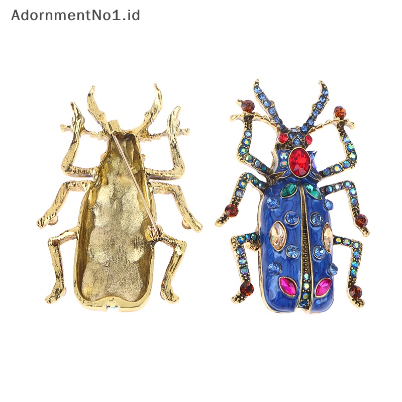 [AdornmentNo1] Enamel Bug kumbang bros untuk wanita musim panas Fashion Pin perhiasan bros Pin hadiah