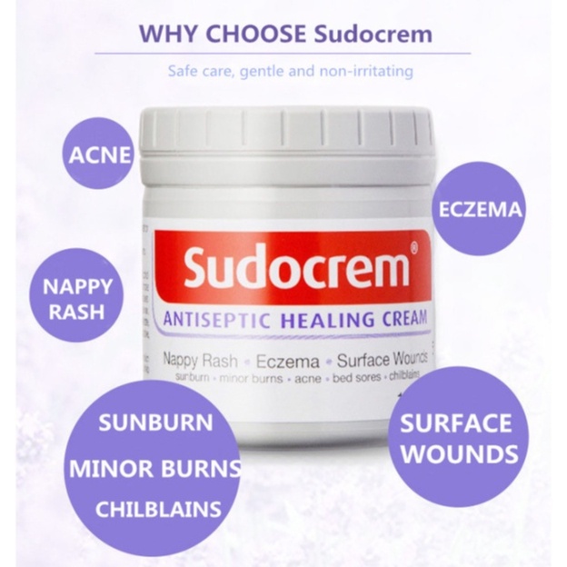 Sudocrem Baby Antiseptic Healing Cream Original 125gr Baby Care Cream Ruam Popok Cream Asli Sudocream From Mothercare