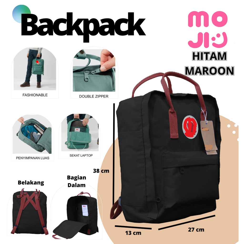 Tas Ransel Import Ukuran 14 Inch (Medium / Large) Model CLASSIC