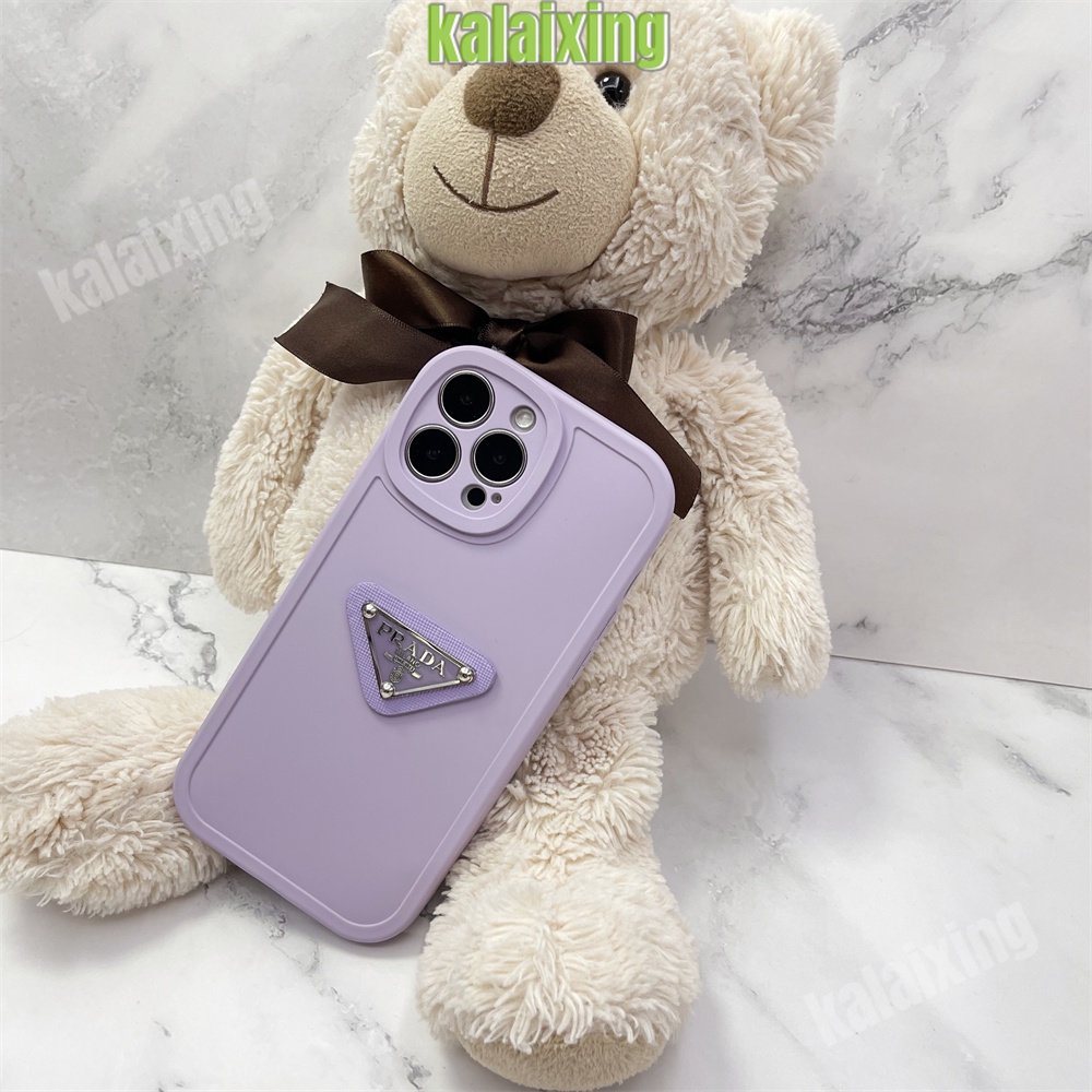 Desain Kamera Lucu Casing Silikon untuk iPhone 14 Pro Max 13 12 Pro Max 11Pro X Xs Max XR 7Plus 8Plus 3D Prada Case Soft Back Cover