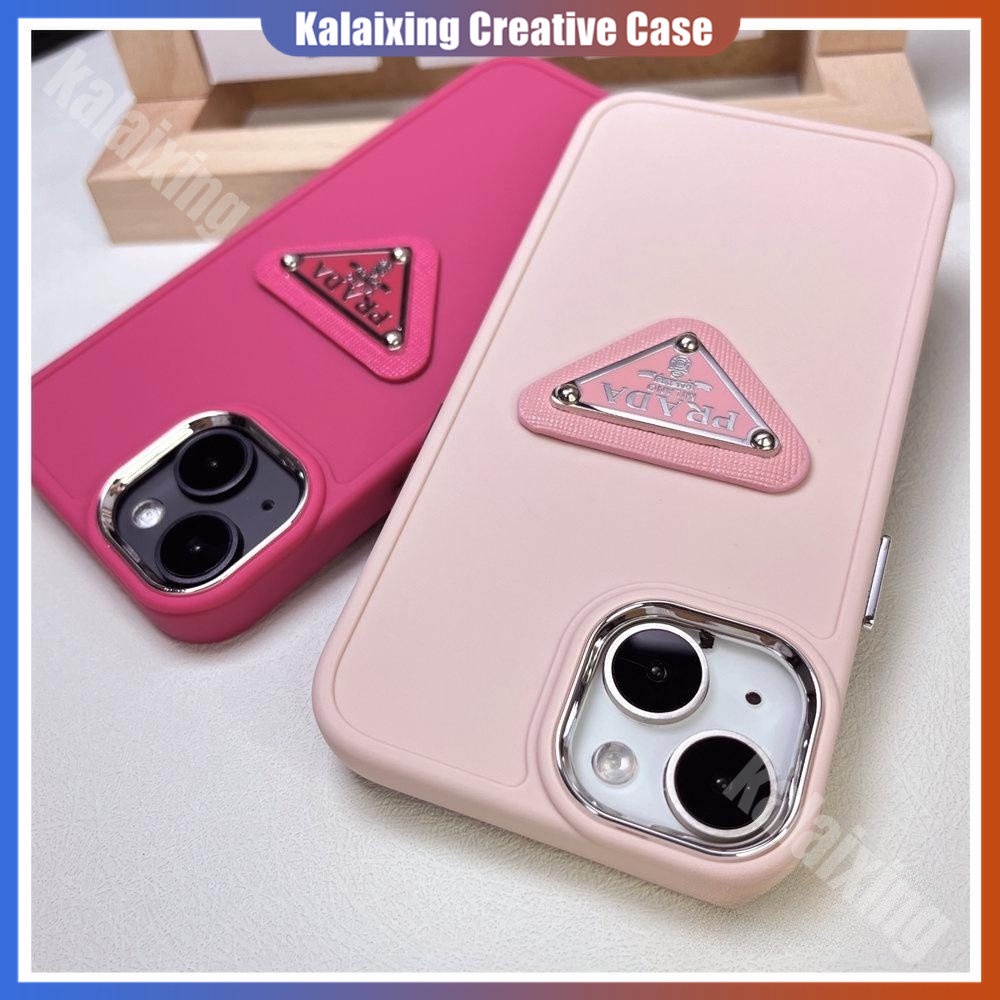 Soft Case Pelindung Desain Prada 3D Warna Solid Untuk iPhone 14 13 12 11 Pro Max 14 Plus 13 Pro 12 Pro 11 Pro X Xs Max Xr