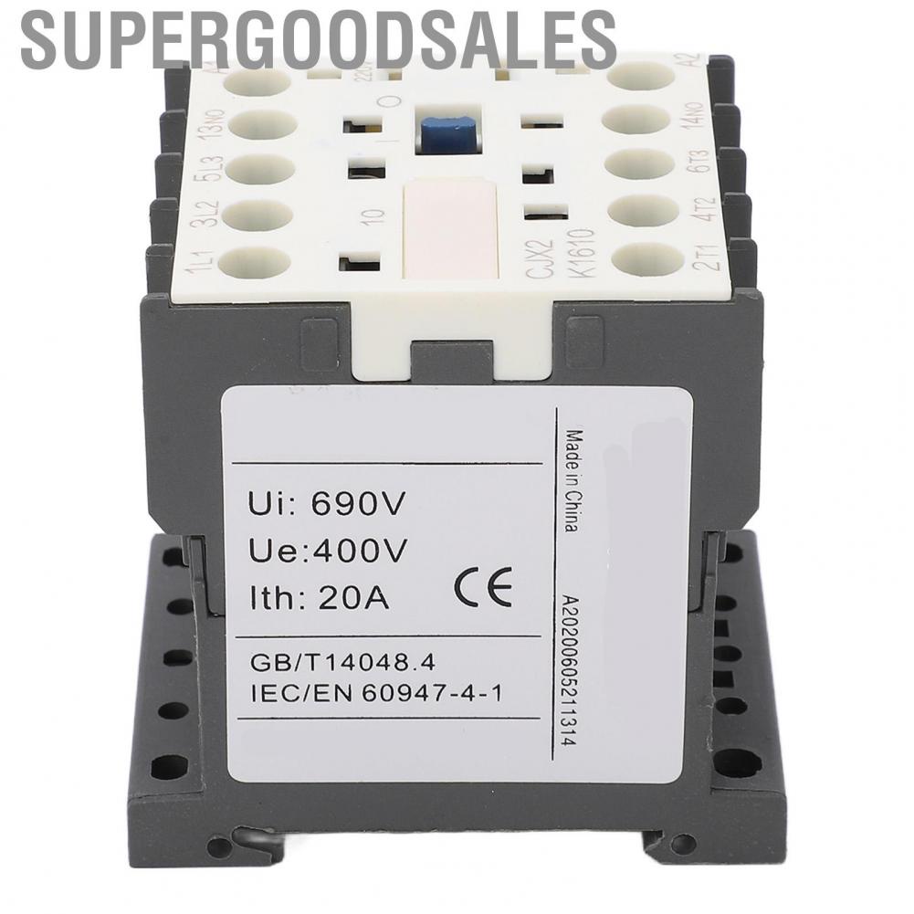 Supergoodsales Contactor Switch  Electrical Good Bearing  Low Power Consumption Silver Contact for Home