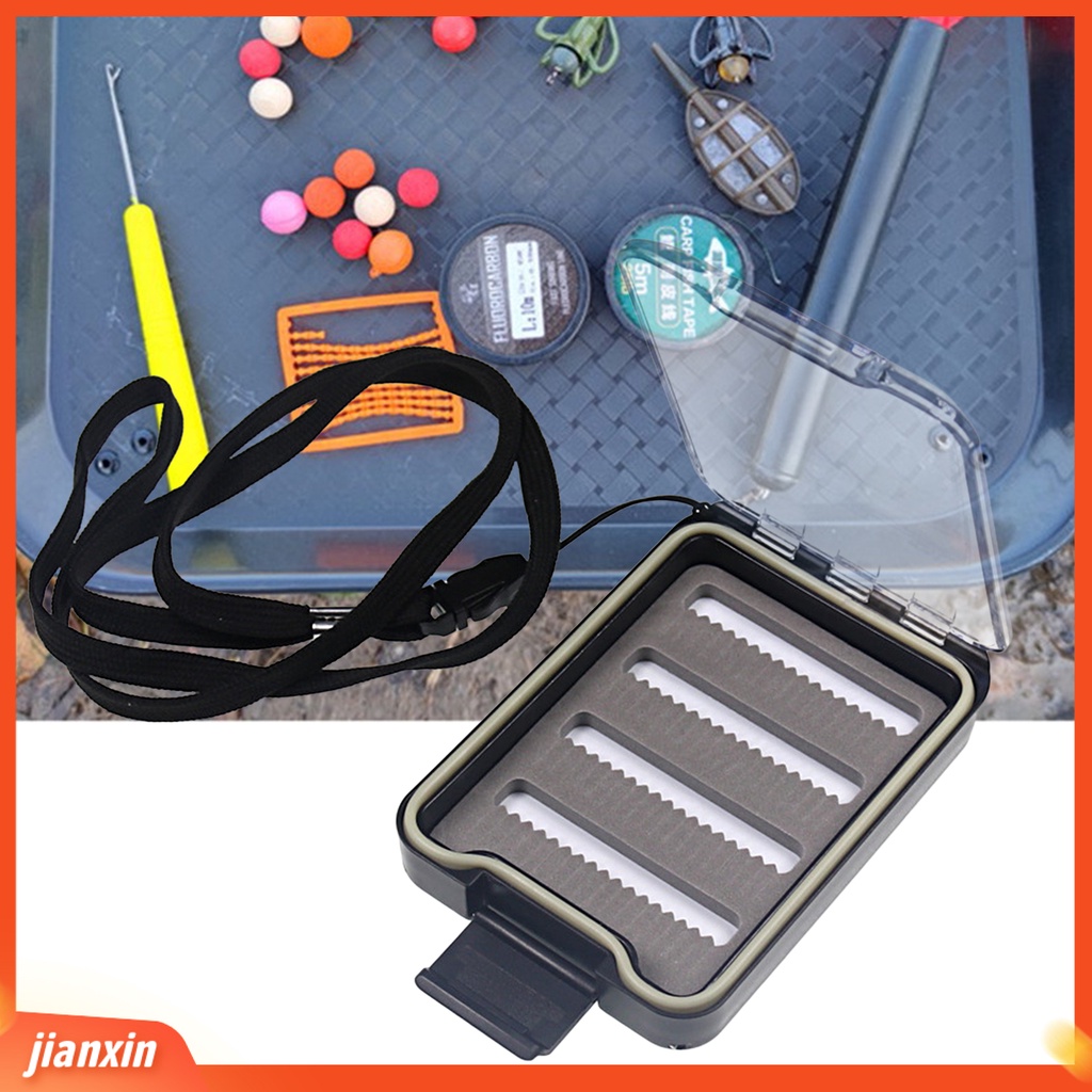 (In Stock) Fly Fishing Box Jendela Transparan Kapasitas Besar Tahan Air Tahan Aus Penyimpanan Anti Gores Umpan Lalat Satu Sisi Fishing Tackle Hook Wadah Penyimpanan Umpan Untuk Outdoor