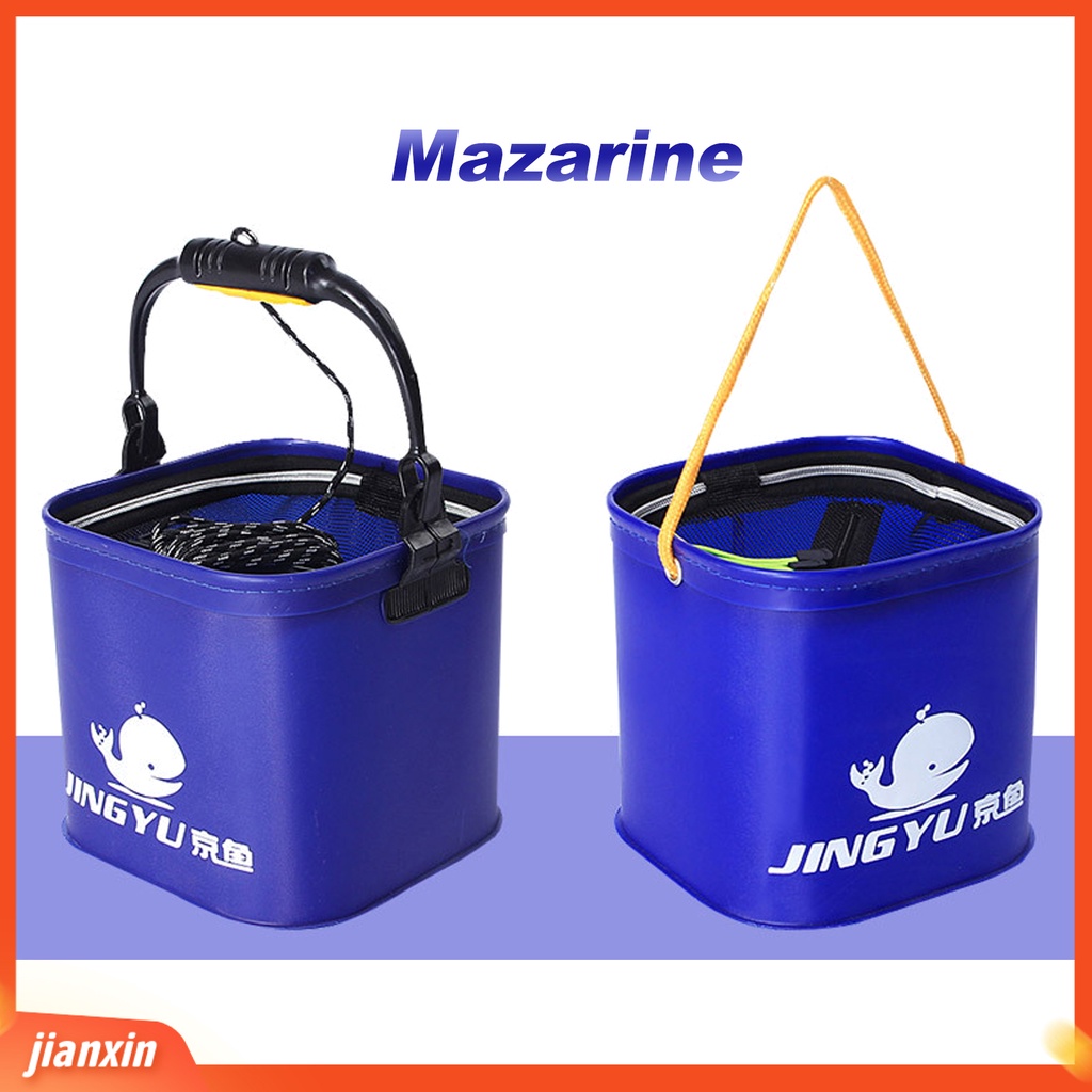 (In Stock) Ember Pancing Lipat Portable Collapsible Multifungsi Wadah Umpan Hidup Ikan Untuk Memancing