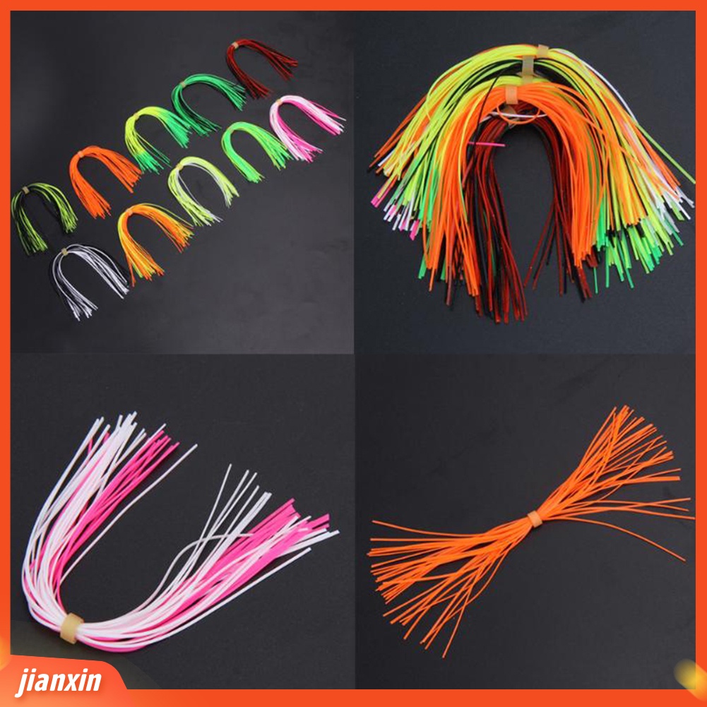 (In Stock) 300 Pcs Rok Cumi Garis Silikon Umpan Buatan Fishing Tackle Aksesoris