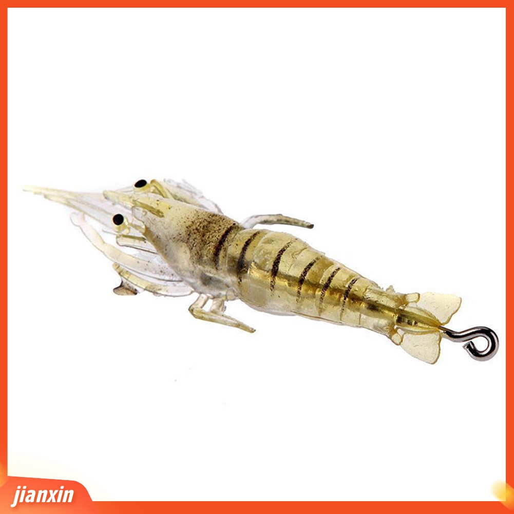 (In Stock) 5pcs Umpan Ikan Umpan Udang Fishing Tackle Simulasi Udang Kait Air Asin