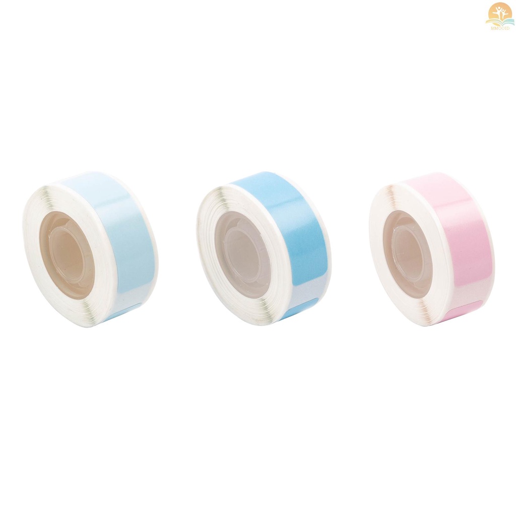 In Stock AIMO 3pcs Kertas Label Thermal Roll Untuk Q30 Label Maker Thermal Printer Continuous Adhesive Tag Tahan Air Sobek Tahan Minyak Barcode Harga Nama Kosong 12mm*40mm