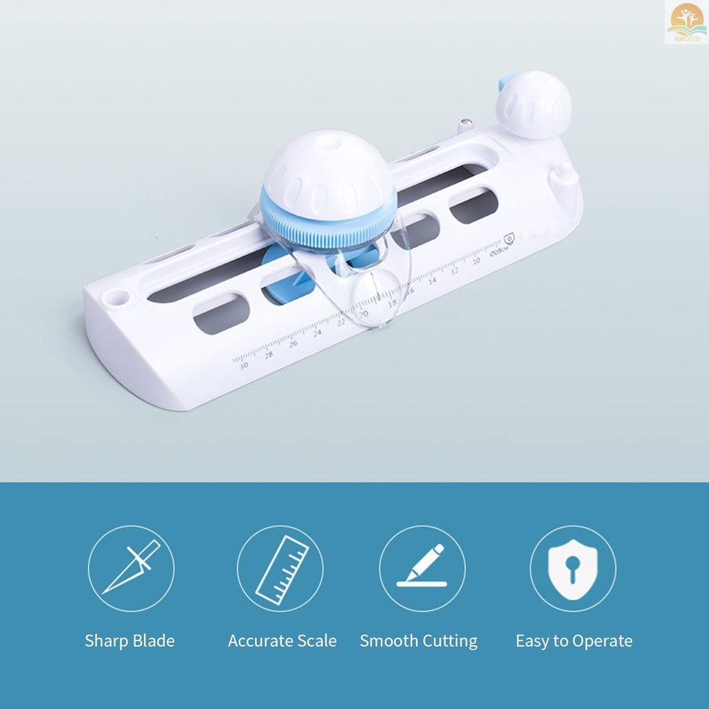 In Stock Circular Paper Trimmer Craft Circle Cutter Alat Pemotong Bulat Manual Kompas Gambar Untuk DIY Scraptbook Arts Cardstocks Model Cards Supplies