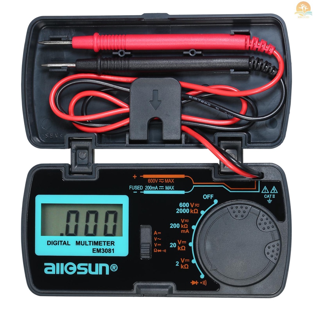In Stock Mini Pocket Digital Multimeter Tester Jangkauan Manual DMM DC/AC Voltage /DC Ampli Arus/Ohm /Diode Dan Alat Ukur Tes Kontinuitas