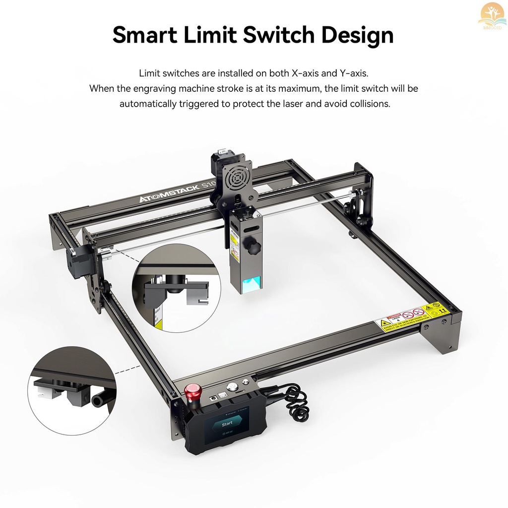 In Stock ATOMSTACK S10 Pro CNC Desktop DIY Mesin Pemotong Ukir Laser Dengan Area Ukiran 410x400mm Tetap-Fokus Laser Ultra-Tipis Energi Tinggi Dengan Perlindungan Mata Quick Assemb