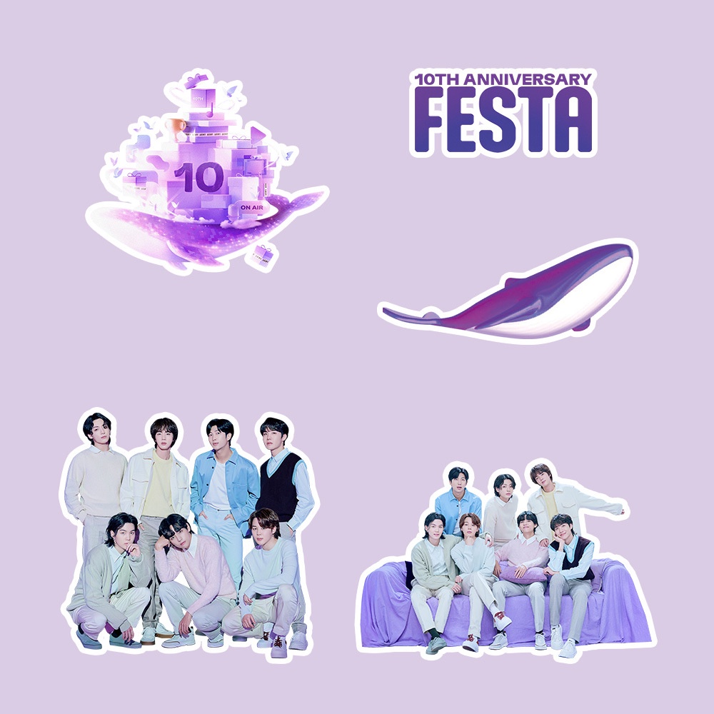 90-101pcs /set BT-S NJ Stiker Foto Hand Book Luggage Stiker Bangtan Boys NJ Gambar Paster