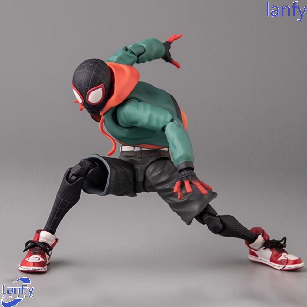 Figure Anime Spider-Man, Action Figure Spider Man Miles Bergerak Bersama, Mainan Model Legenda Spiderman Bergerak Sentinel Marvel Untuk Dekorasi Meja