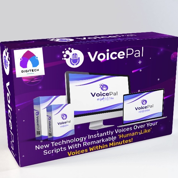 LIFETIME VoicePal Pro Original Solusi Voice Over Cepat & Hemat dengan 189 Suara Manusia, 30+ Bahasa,