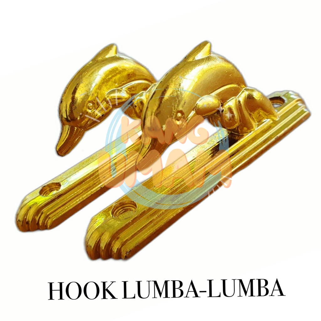 Hook Gorden lumba Gold / Hook gorden model lumba warna Gold / kaitan tali gorden