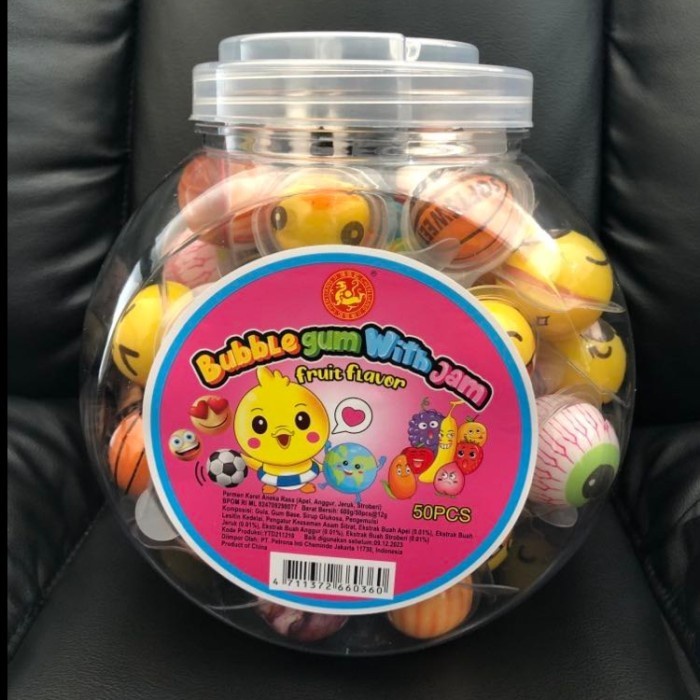 

✨Ready Stok✨ - CLJ Permen Karet Bola Aneka Rasa / Chewing gum Viral / Bubble Gum 50pc