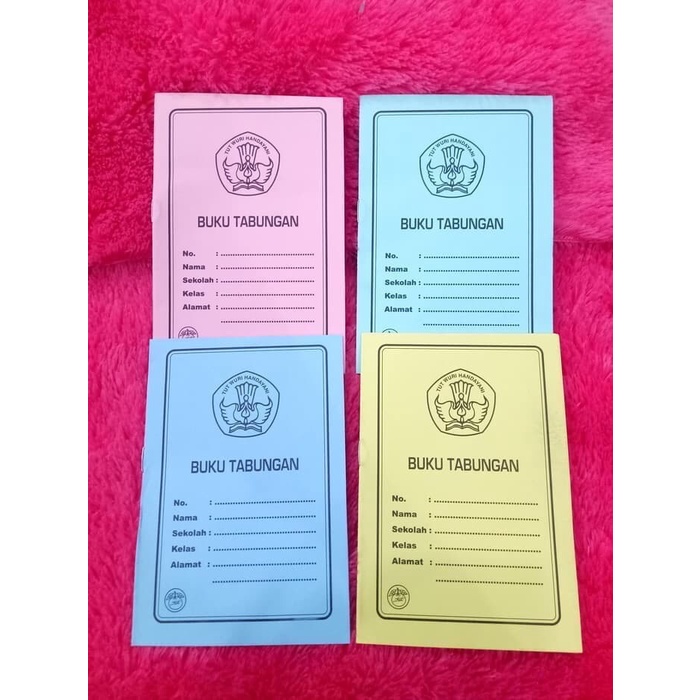 

✨BISA COD✨ -BUKU TABUNGAN ANAK SEKOLAH WARNA RANDOM - 100pcs