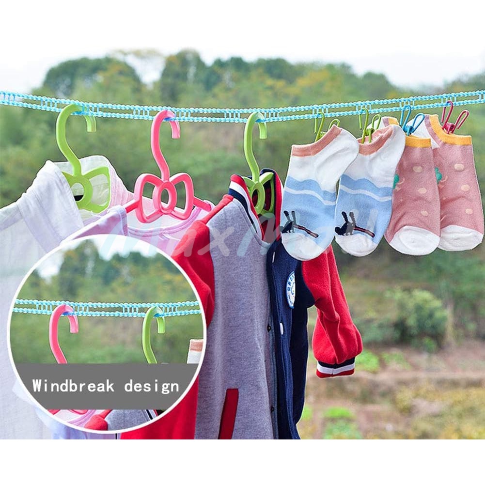 Tali Jemuran Pakaian Ukuran 3M dan 5M dengan Gantungan Line Hook — 10