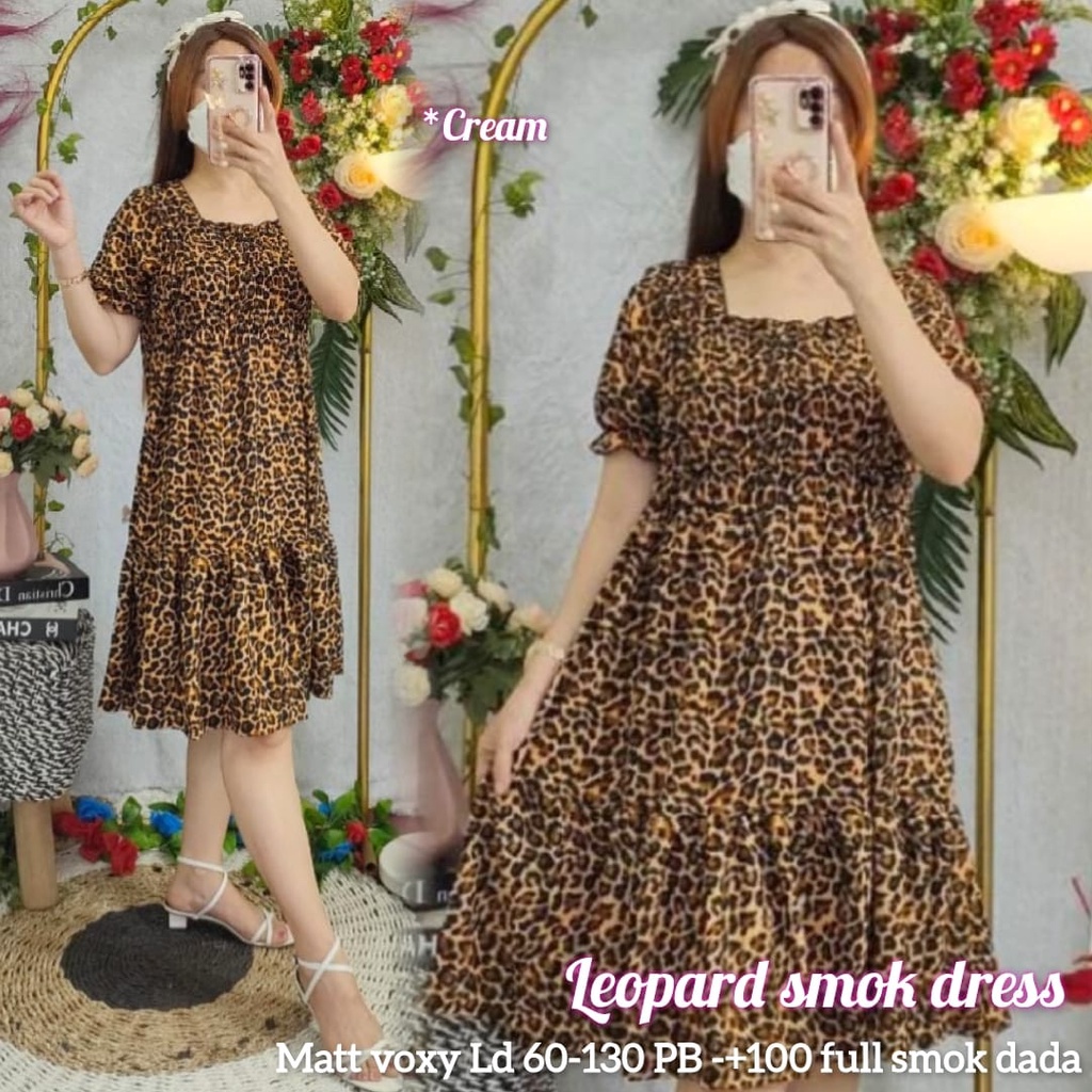 leopard dress / dress macan / dress voxy  / dress voxy / trend 2022 /dastermodis