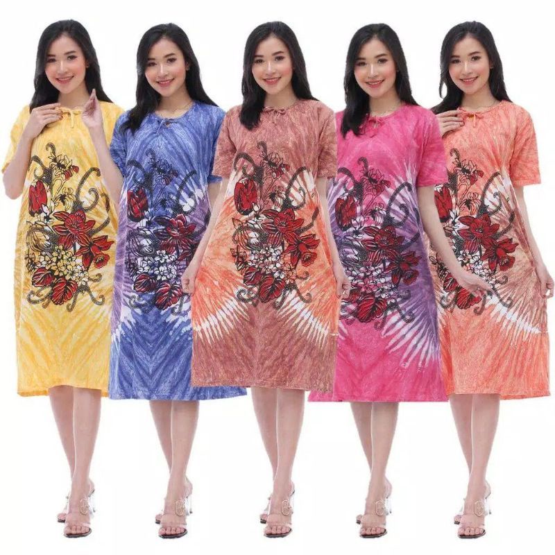 A1 Daster Kaos Batik Jogja Jumbo dan Standart || Baju Tidur Wanita Oleh oleh Jogja Malioboro