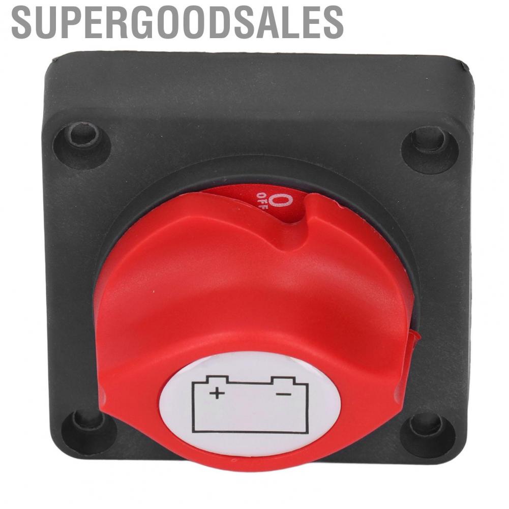 Supergoodsales Disconnect Switch Safe ABS Red Copper Knob  Dust DC