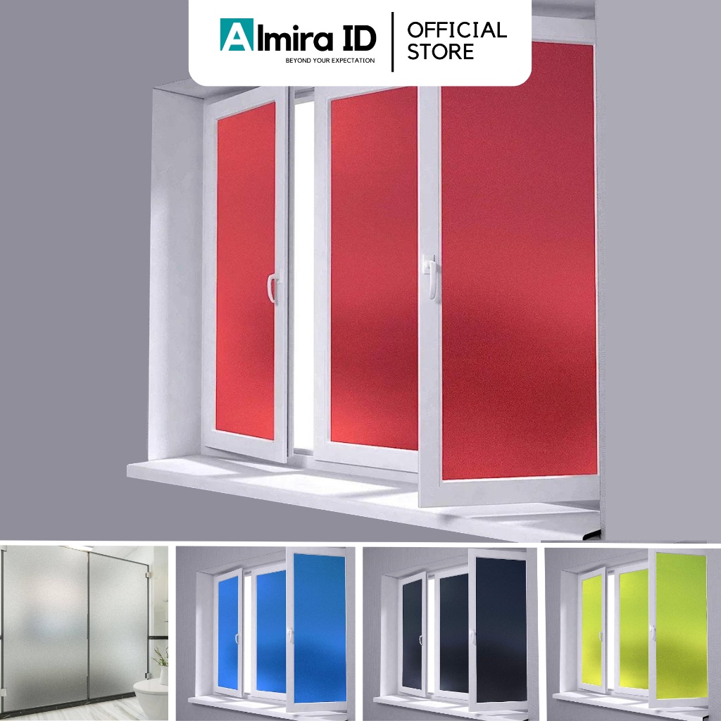Wallpaper Kaca Lebar 90 cm x 3 meter (Bukan Oneway/Riben) [COD]  Stiker Kaca Polos Warna  Sticker  k