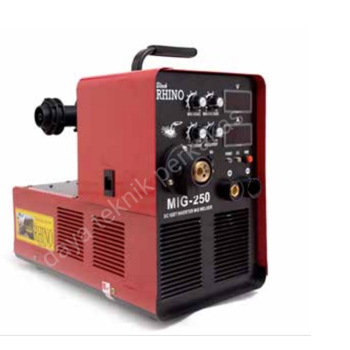 MESIN LAS MIG-250 BLACK RHINO 220V - TRAVOLAS MIG 250 A RHINO BLACK RHINO