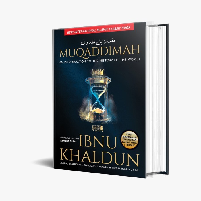 Buku Muqaddimah Ibnu Khaldun Original - Terjemah Kitab Muqadimah Ibn Kholdun ORI Terjemahanan Mukadd