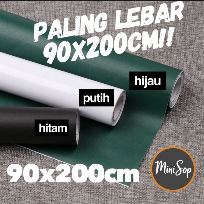 

STIKER PAPAN TULIS WHITEBOARD BLACKBOARD KAPUR STICKER 60 X 200 CM - Hitam, 60 x 200 cm