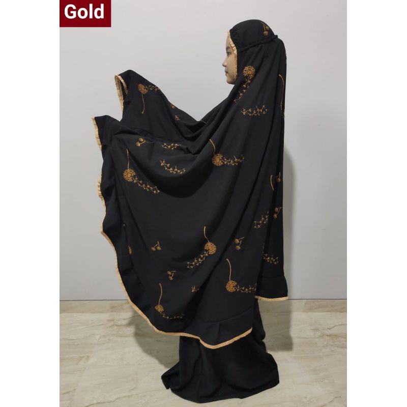 MUKENA MODEL POTONGAN SERIBU BUNGA VIRAL(COD) Mukena Bordir Kudus Dewasa Model Potongan (Atas Bawah)