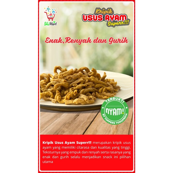 

✨Ready Stok✨ - Kripik Usus Ayam 1kg Super