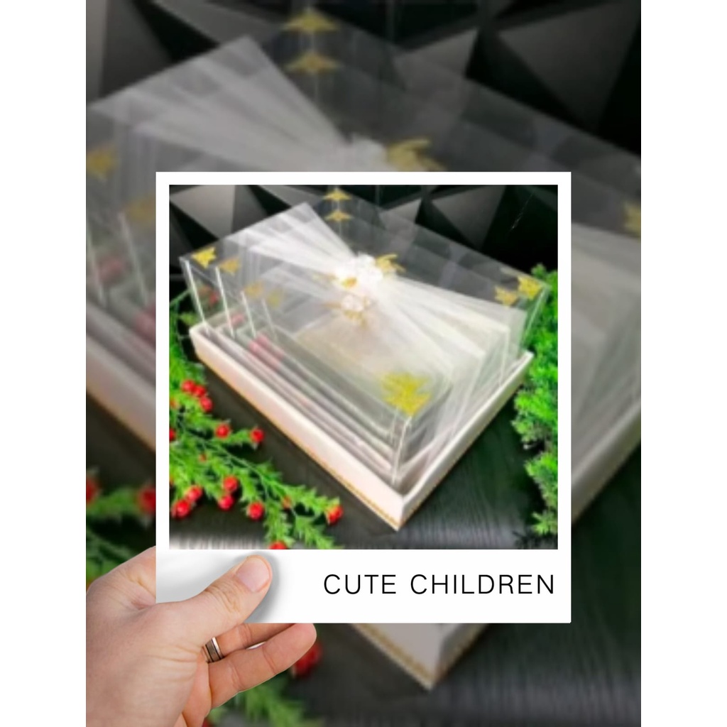 Baki Seserahan Lamaran Accesoris Tile Siku (PAKET HEMAT SATIN)  /Box Seserahan lamaran Pernikahan