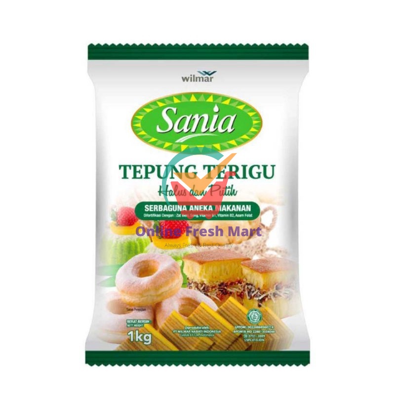 

(kirim instant) Sania Tepung Terigu Serbaguna 1000 g 1kg - Online Fresh Mart Denpasar