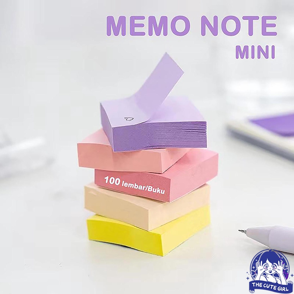 

Memo mini/STICKY NOTE MINI/100 Lembar Sticky Note Mini Polos - Stazionario