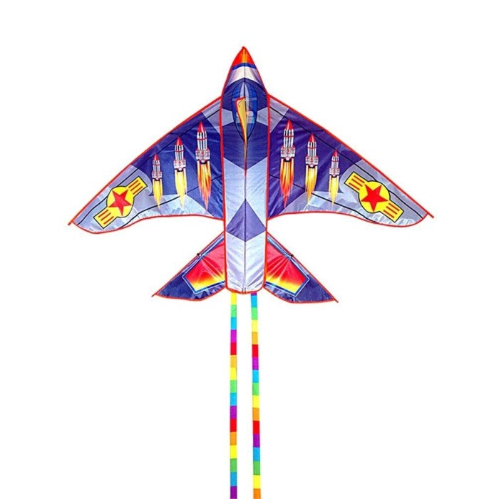 Layangan Pesawat / Layang Layang Jet Sukhoi Jumbo - Biru Tua