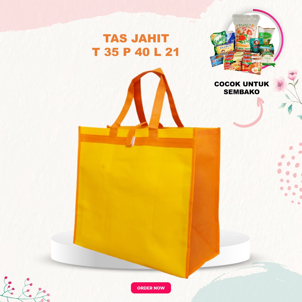 

[GROSIR] Tas Belanja Lipat Tas Sembako Tas Laundry Tas Spunbond Besar 35X40X21