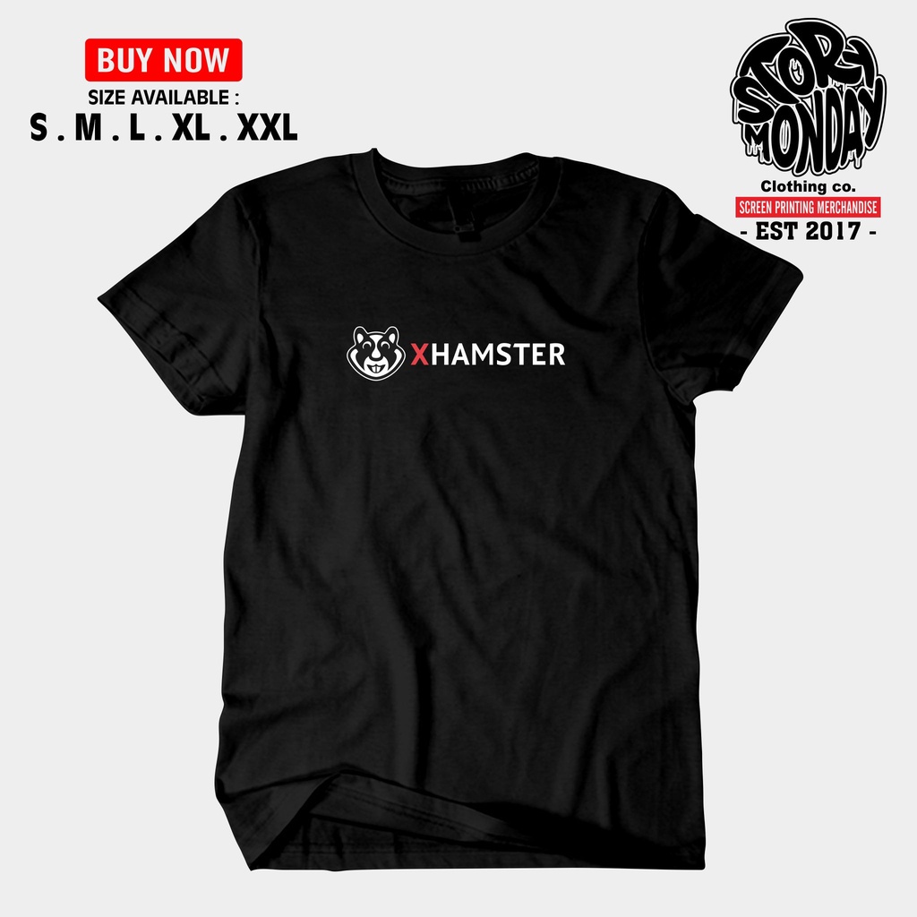 Kaos Baju Distro Viral Terbaru XHAMSTER 18+ katun Combed 30s Premium