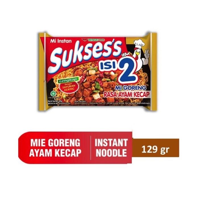 

Sukses Mie Goreng isi 2 Rasa Ayam Kecap 129gr Mie Goreng Rasa Ayam