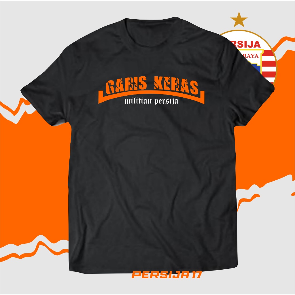 Kaos persija jakarta  GARIS KERAS macan kemayoran jakmania kumpulan kaos persija kaos pria kaos wani