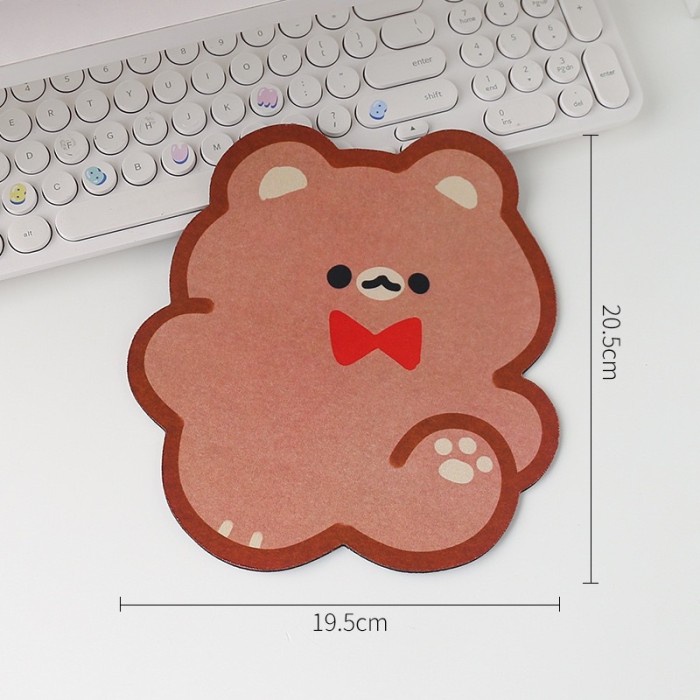 

cute teddy mouse pad korean style alas mouse import murah