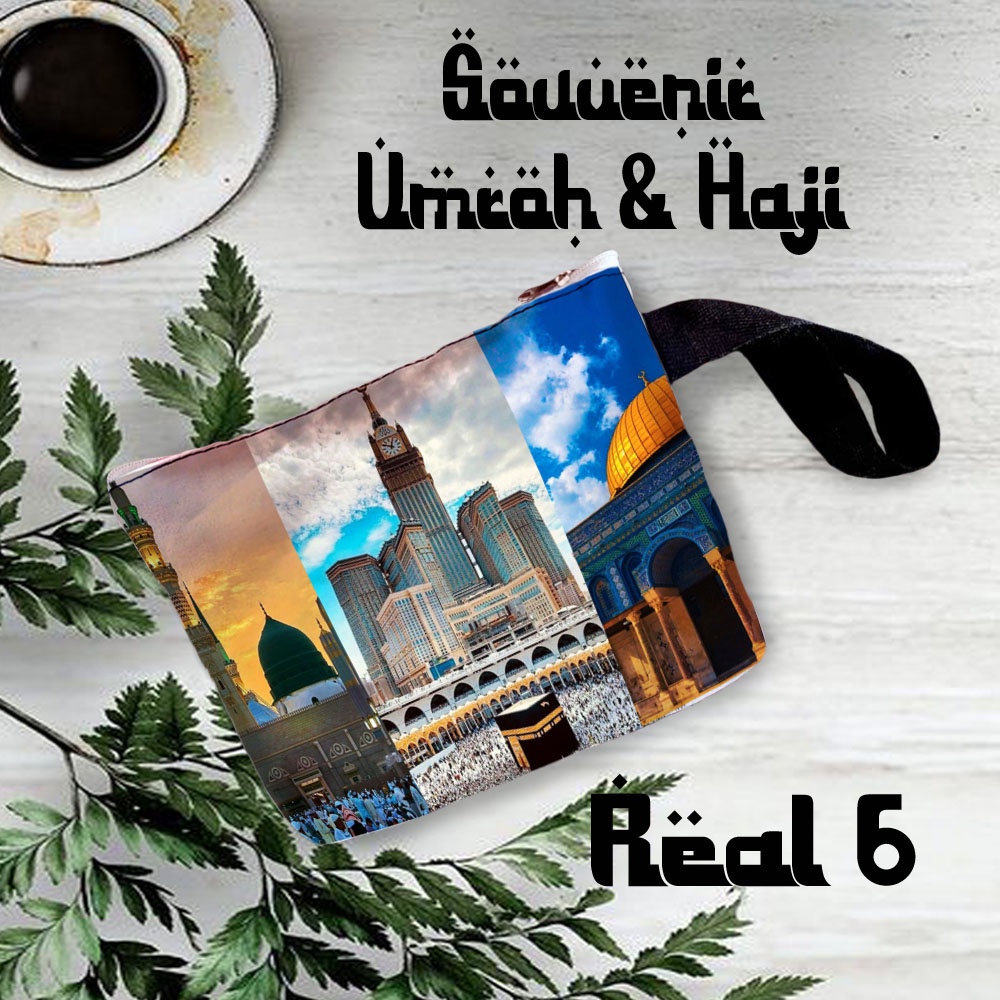 new ( GROSIR ) Souvenir Oleh - oleh Pouch Dompet Haji Umroh