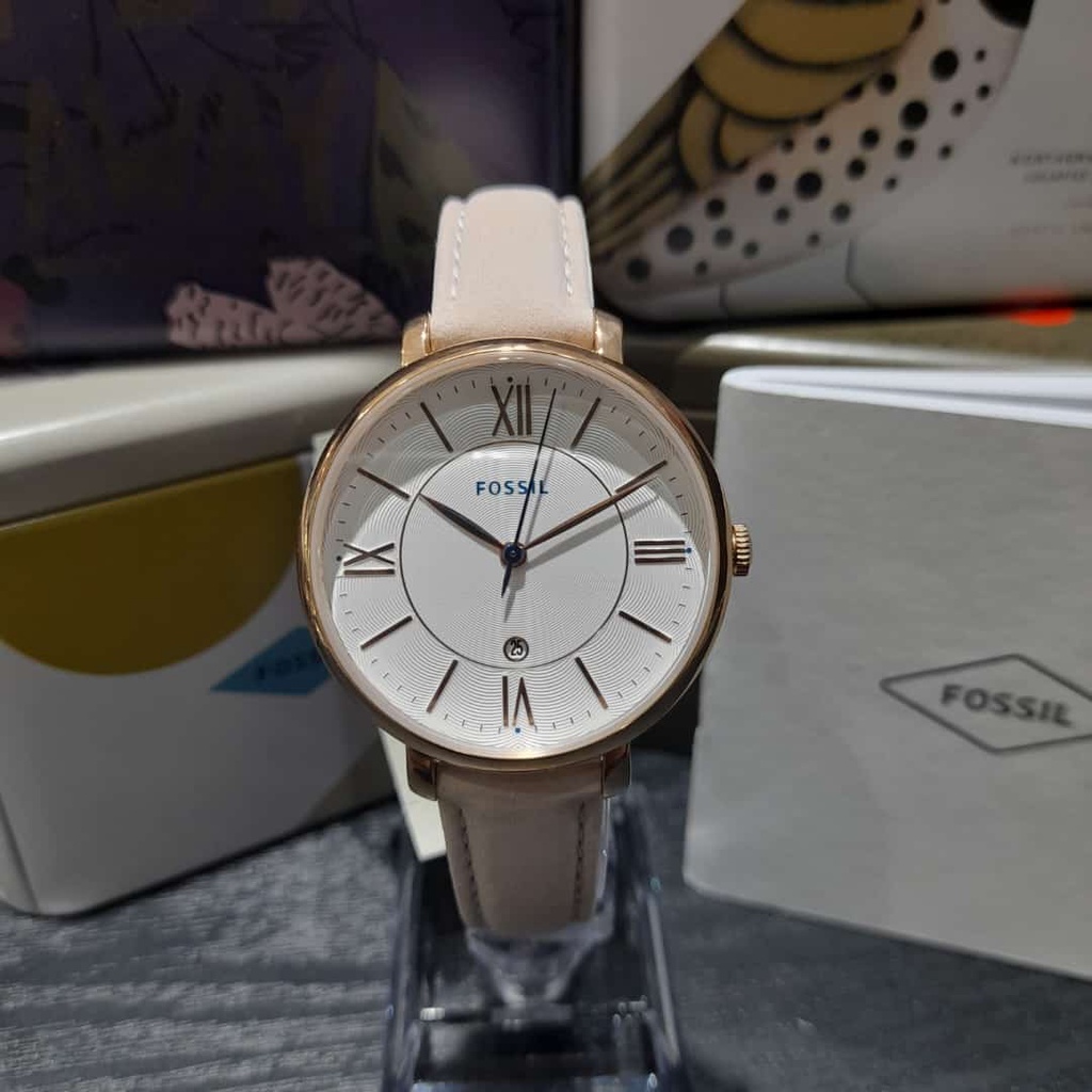 JAM TANGAN FOSSIL WANITA FASHION FS-ES3988 KULIT ORI