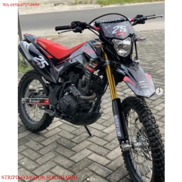 PREMIUM DECAL CRF 150L HITAM MERAH CUSTOM