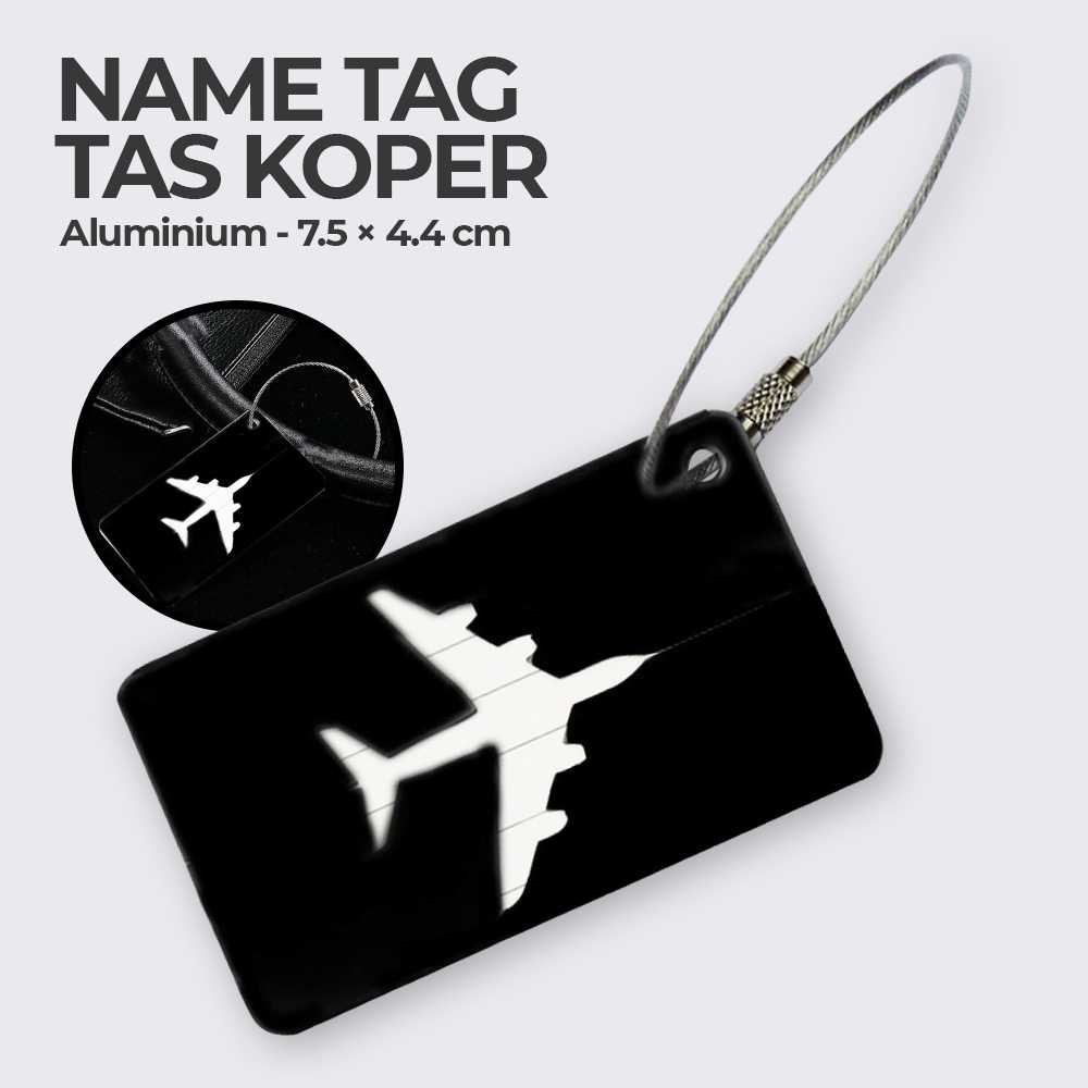 COD Name Tag ID Card Untuk Tas Koper Umroh Estetik Aluminium
