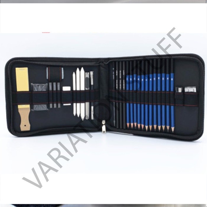 

pensil gambar 36 pcs sketching set drawing kit tools sketsa art manga