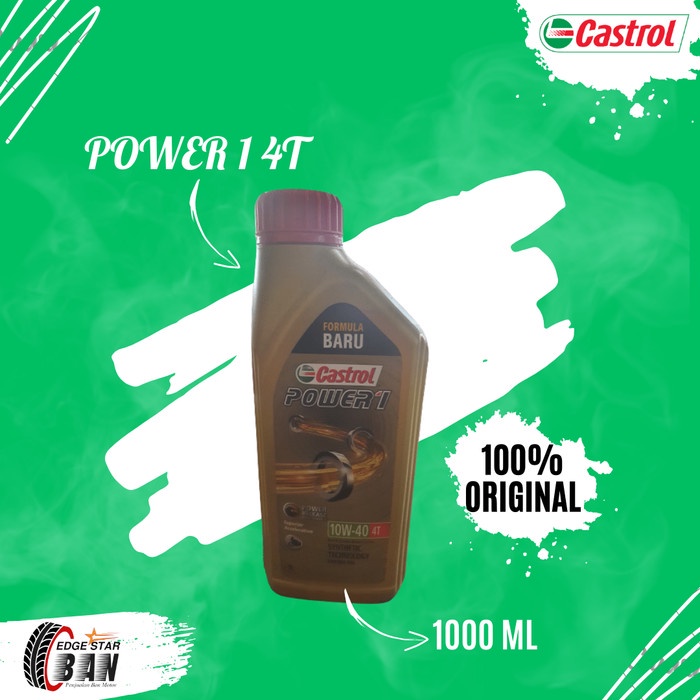 OLI CASTROL POWER 1 4T 10W/40-OLI MOTOR CASTROL POWER 1 4T 1000ml